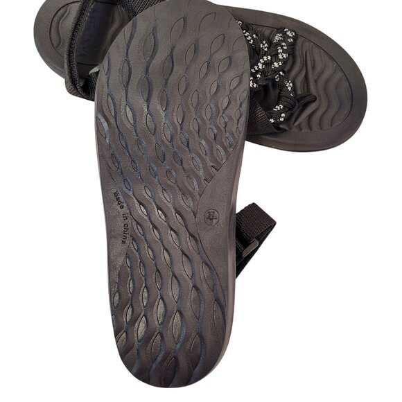 MEGNYA Women's Comfort Sandals Black Braided Straps Arch Support Size 7 - Picture 5 of 9